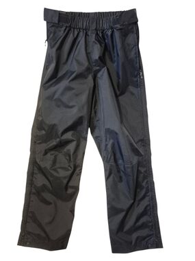 MEC Womens Black Waterproof Outdoor Rain Pants, lined Sz S